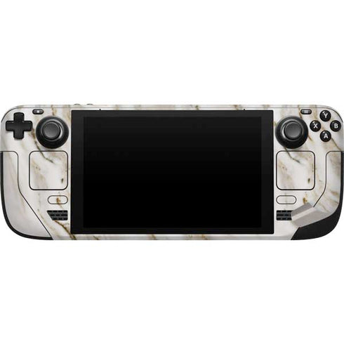 Vanilla Marble Steam Deck Handheld Gaming Computer Skin